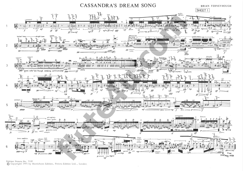 Ferneyhough, B :: Cassandra's Dream Song