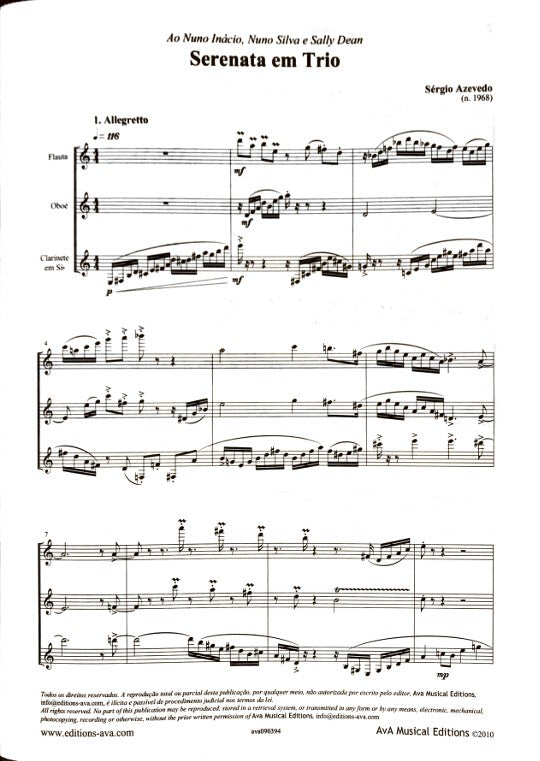 Azevedo, S :: Serenata em trio