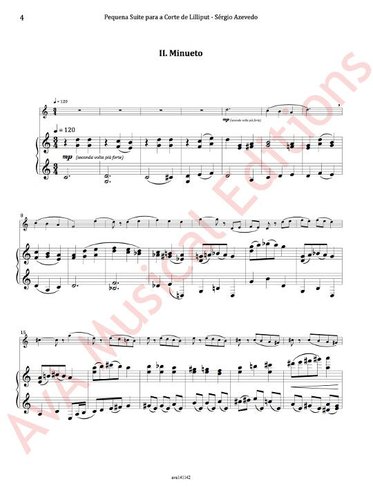 Azevedo, S :: Pequena Suite para a Corte de Lilliput [Small Suite for the Court of Lilliput)