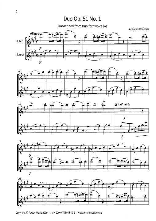 Offenbach, J :: Duos: Opus 51, No. 1