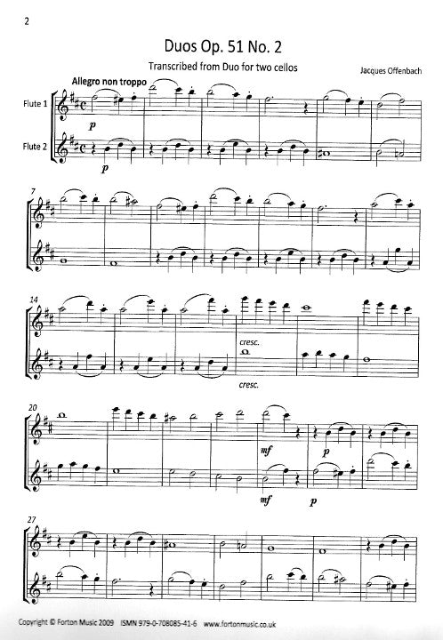 Offenbach, J :: Duos: Opus 51, No. 2