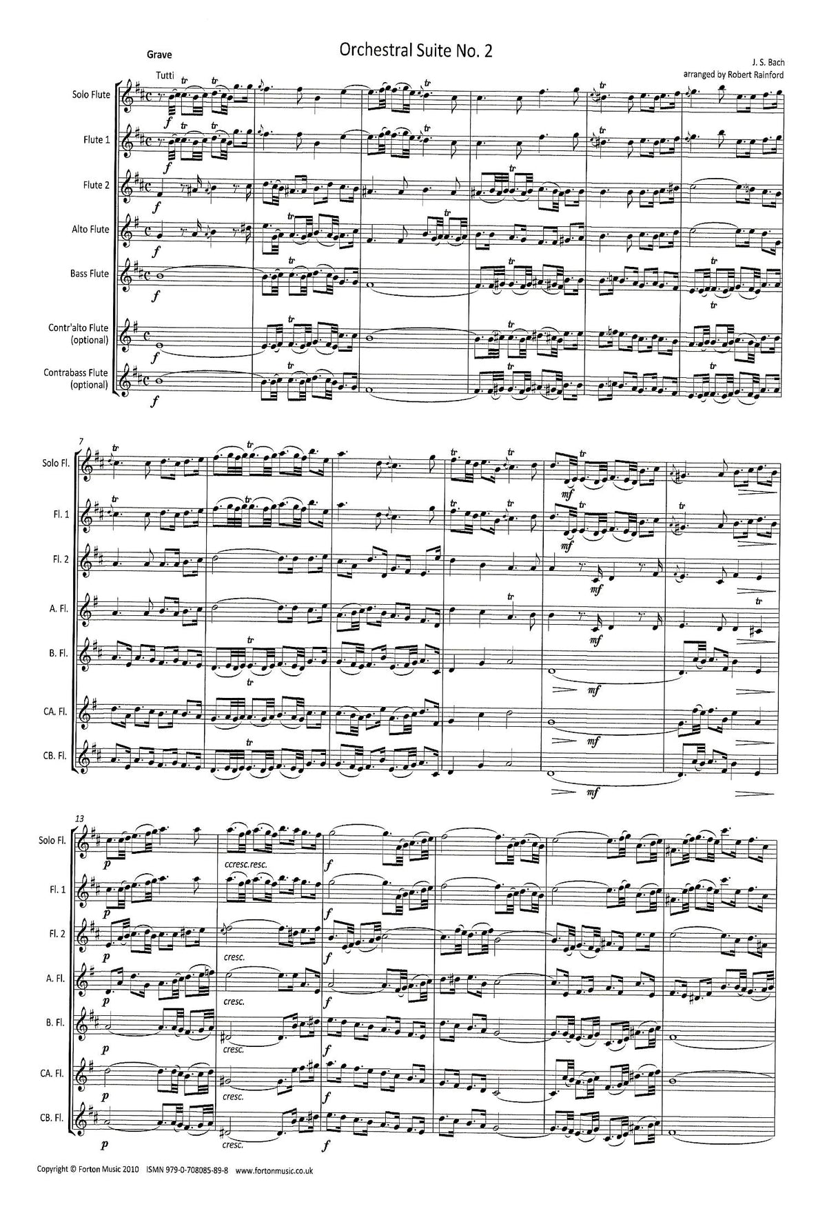 Bach, JS :: Orchestral Suite No. 2
