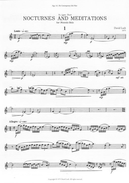Various :: The Contemporary Solo Flute