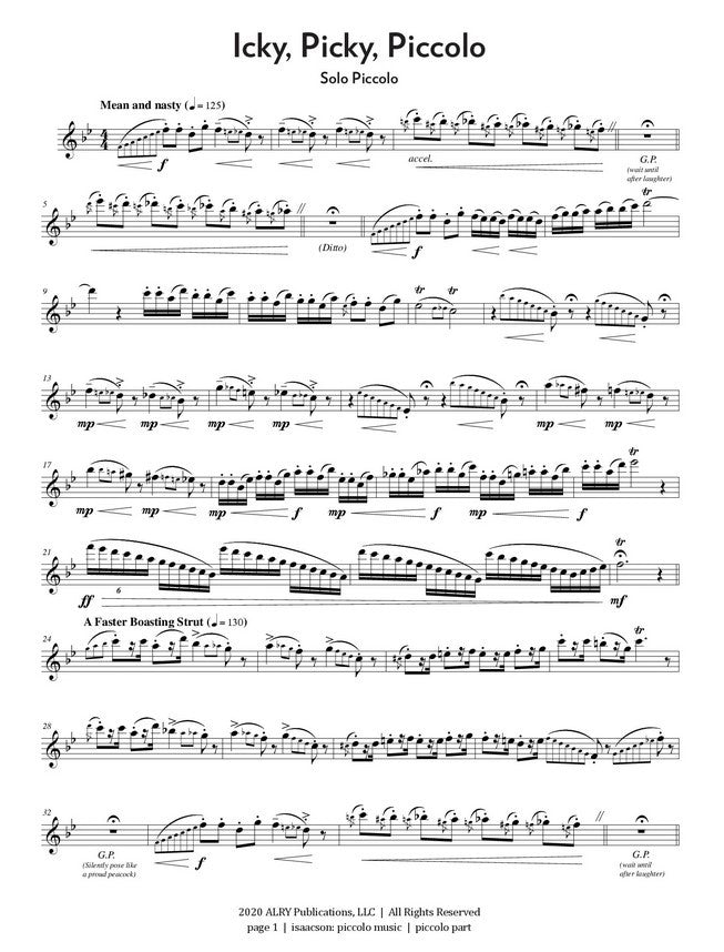 Isaacson, M :: Piccolo Music