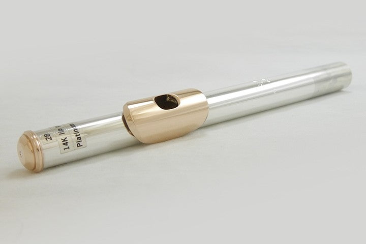 Mancke Flute Headjoint - Sterling Silver/14k Lip Plate and Platinum Riser