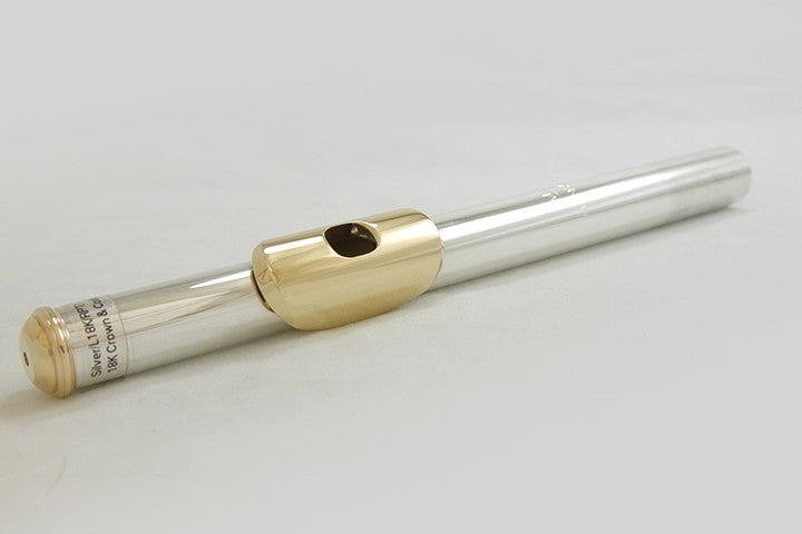 Mancke Flute Headjoint - Sterling Silver/18k Lip Plate and Platinum Riser