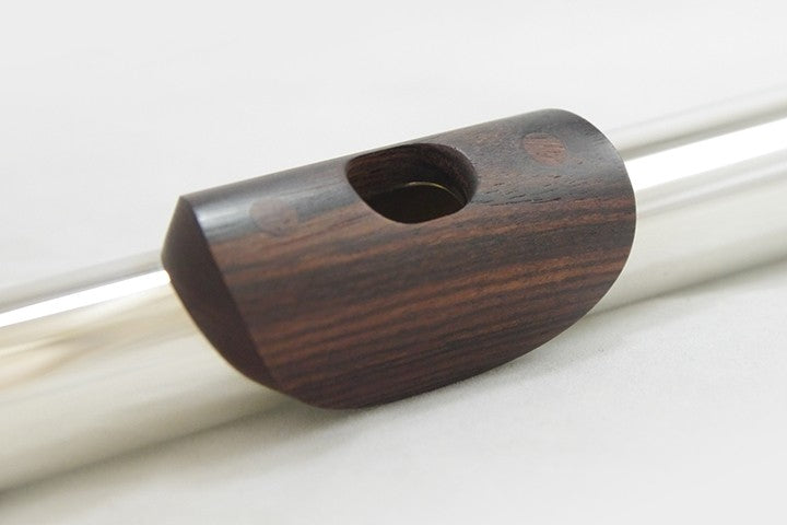 Mancke Flute Headjoint - Sterling Silver/Kingwood Lip and Riser