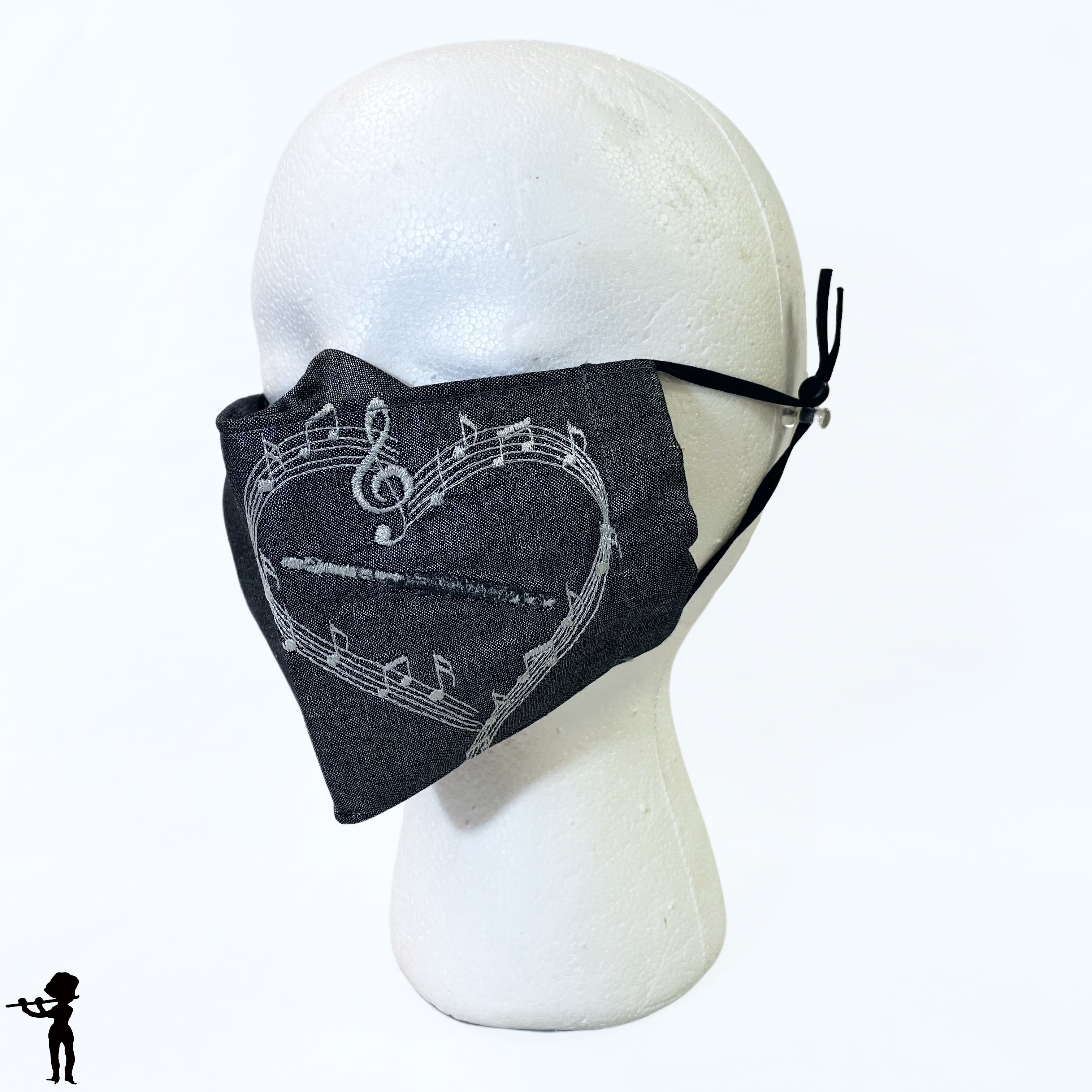 Handmade Mask with Flute Design