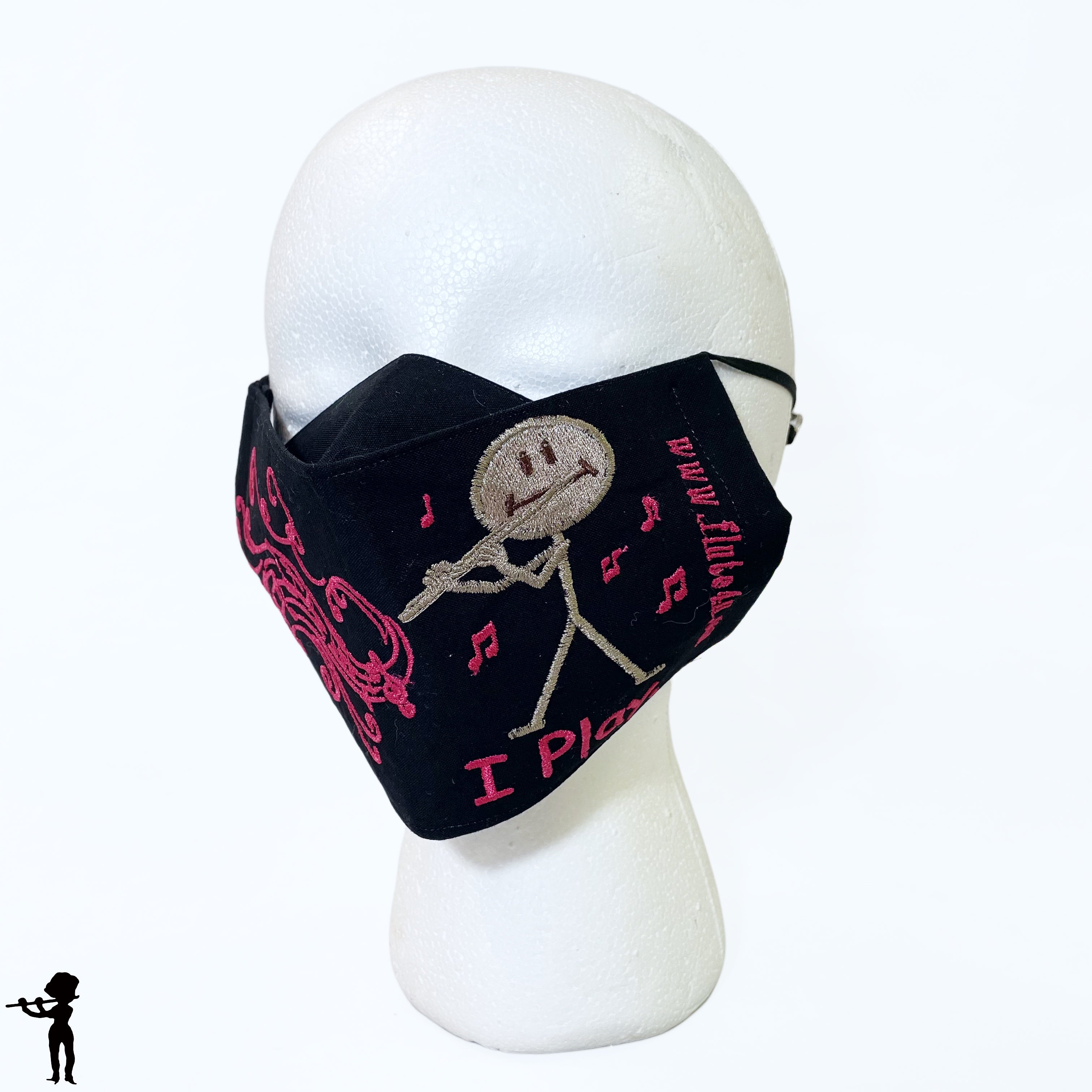 Handmade Mask with Flute Design