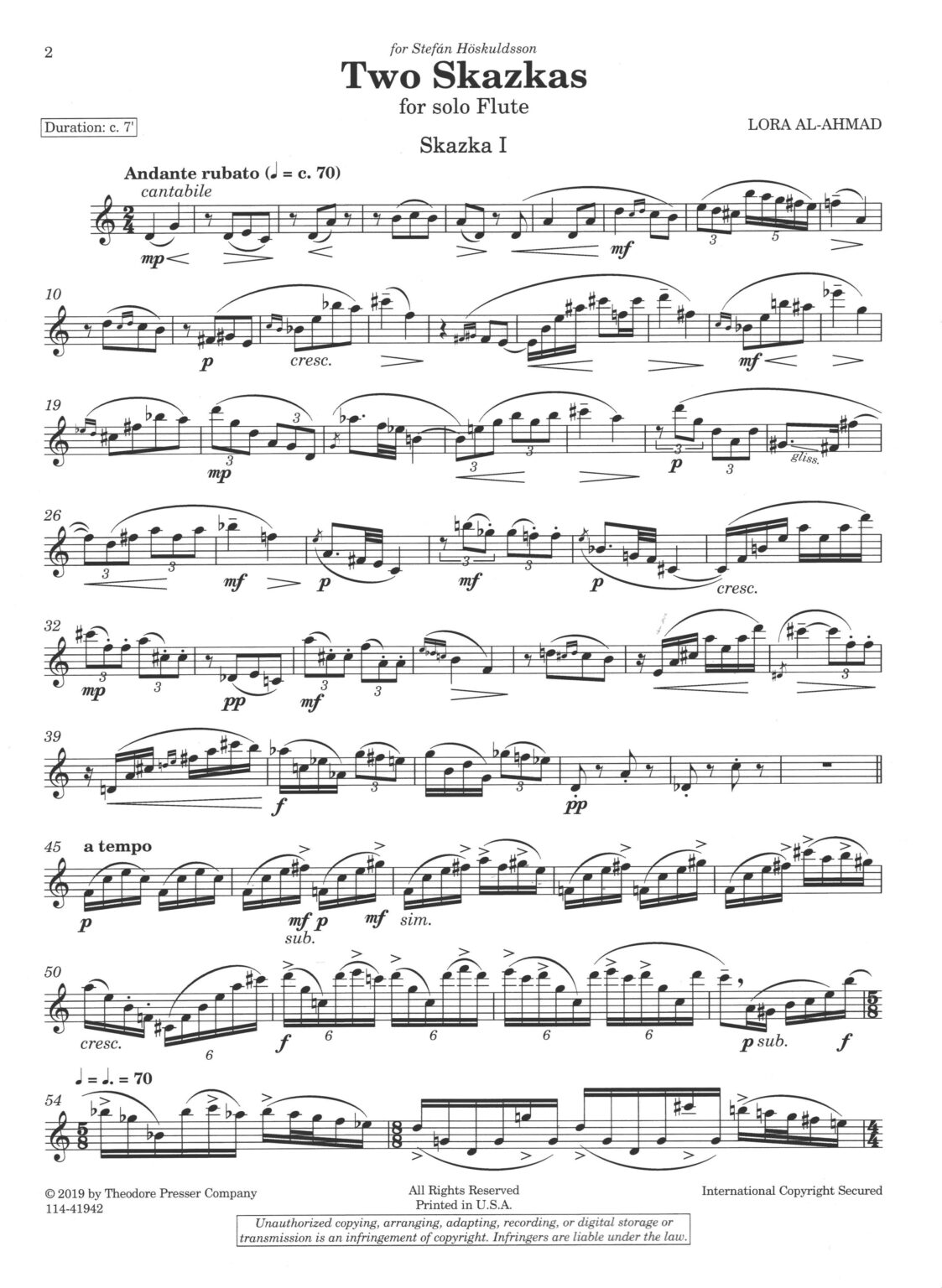 Al-Ahmad, L :: Two Skazkas