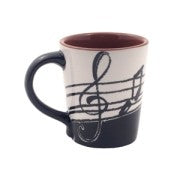 Latte Mug with Music Notes