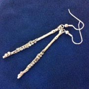Earrings - Pewter Flute