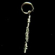Flute Charm in Sterling Silver