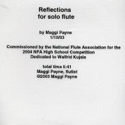 Reflections for Solo Flute