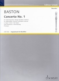 Baston, J :: Concerto No. 1 in G Major