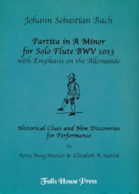 Bach, JS :: Partita in A minor for Solo Flute BWV 1013 with Emphasis on the Allemande