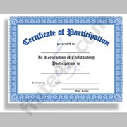 Certificate of Participation - Pack of 10