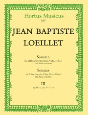 Loeillet, JB :: Sonaten [Sonatas] op. III/12, op. IV/11-12