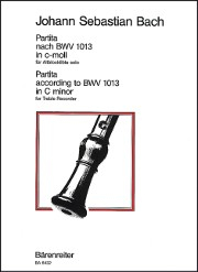 Bach, JS :: Partita nach BWV 1013 in c-Moll [Partita according to BWV 1013 in C minor]