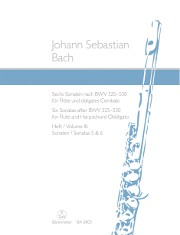 Bach, JS :: Sechs Sonaten [Six Sonatas] BWV 525-530 - Heft / Volume 3