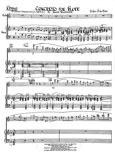 Concerto Score Page 1