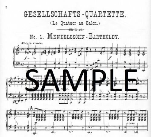 Mendelssohn, F :: Salon Quartet
