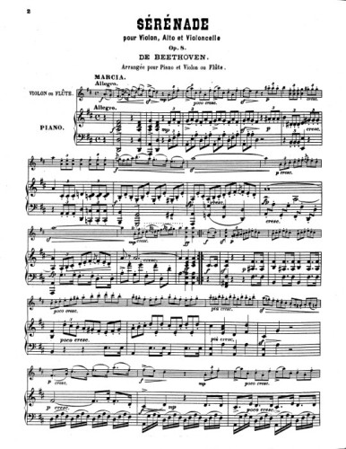 Beethoven, L :: Serenade, Op. 8