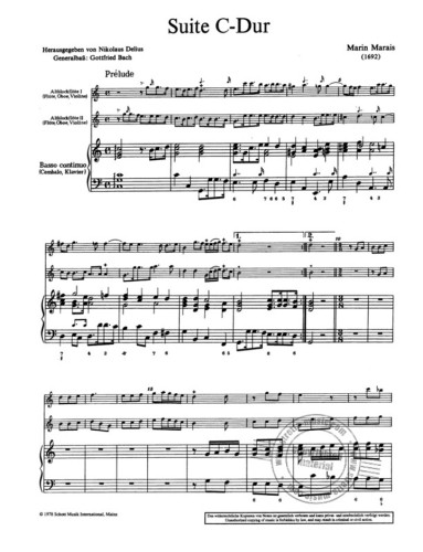 Marais, M :: Suite in C Major