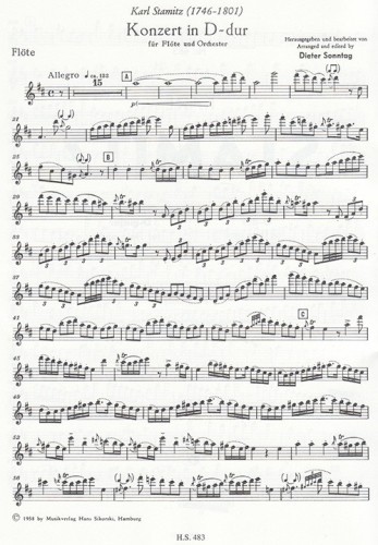 Stamitz-Concerto in D major- Flute Part