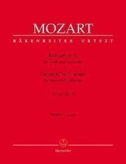 Mozart, WA :: Konzert in G [Concerto in G Major] KV 313 (285c) - Orchestral Parts and Score