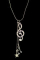 Necklace - Treble Clef with Sixteenth Note and Star