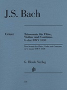 Bach, JS :: Triosonate fur Flote, Violine und Continuo G-Dur BWV 1038 [Trio Sonata for Flute, Violin and Continuo G-Dur BWV 1038]