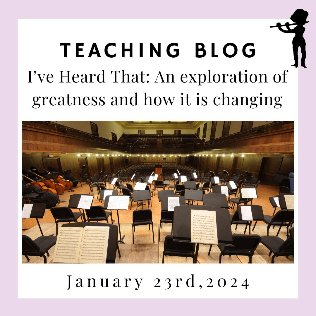 I’ve Heard That: An Exploration of Greatness and How it is Changing