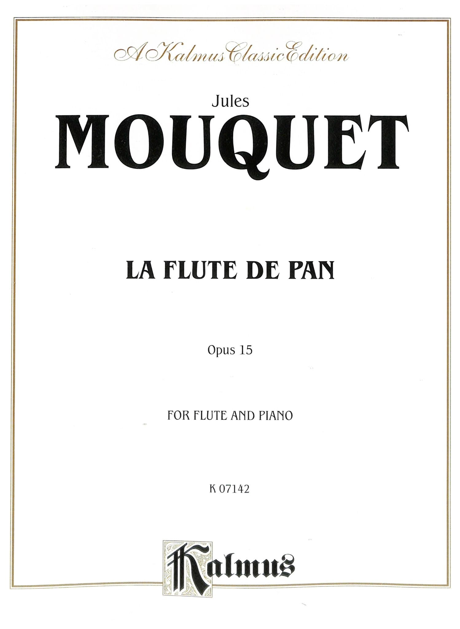 Mouquet, J :: La Flute de Pan op. 15