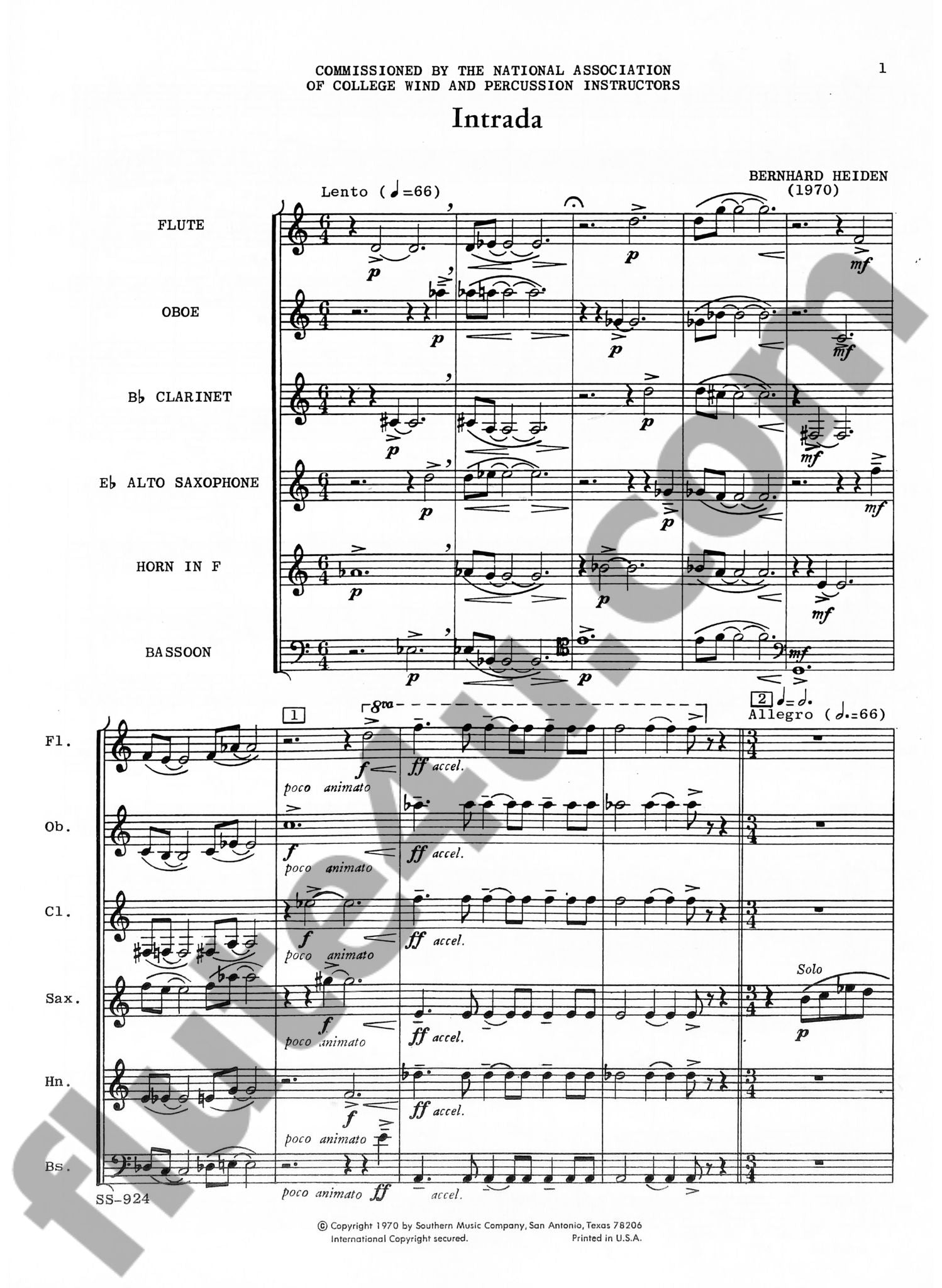 Heiden, B :: Intrada