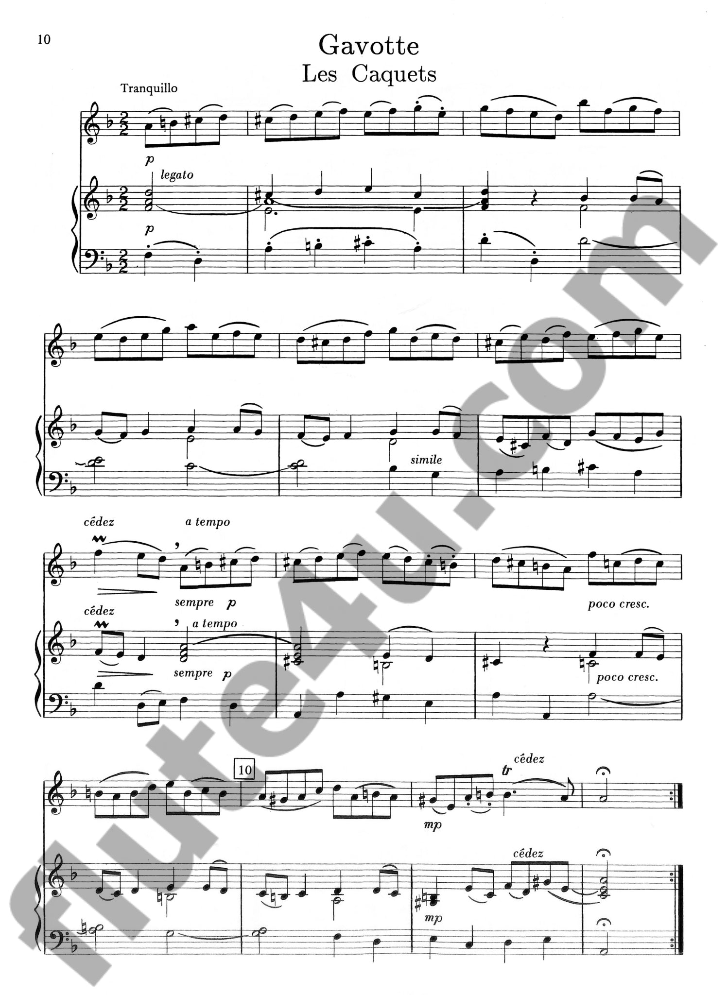 Blavet, M :: Sonata in D op. 2, No. 2