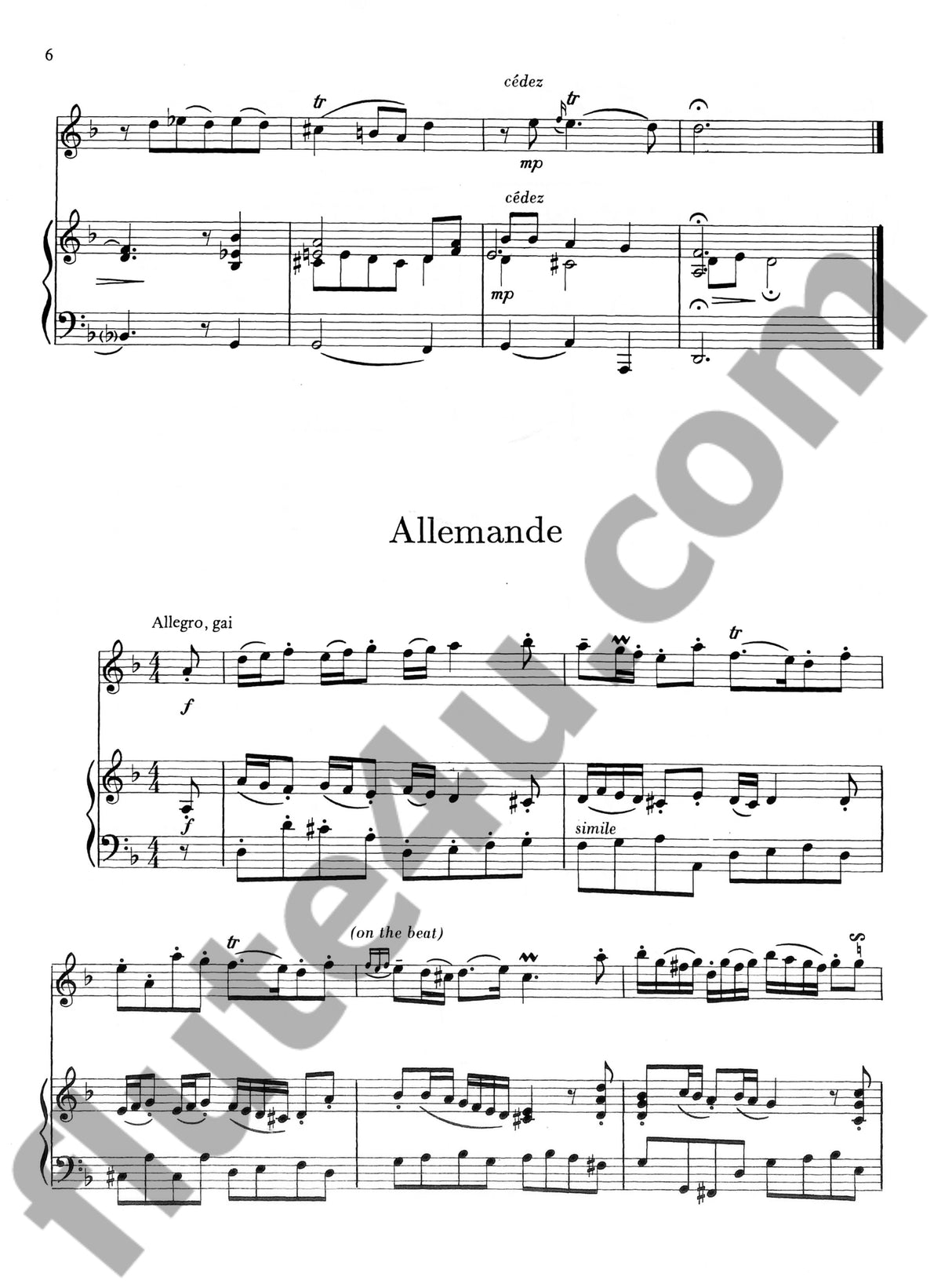 Blavet, M :: Sonata in D op. 2, No. 2