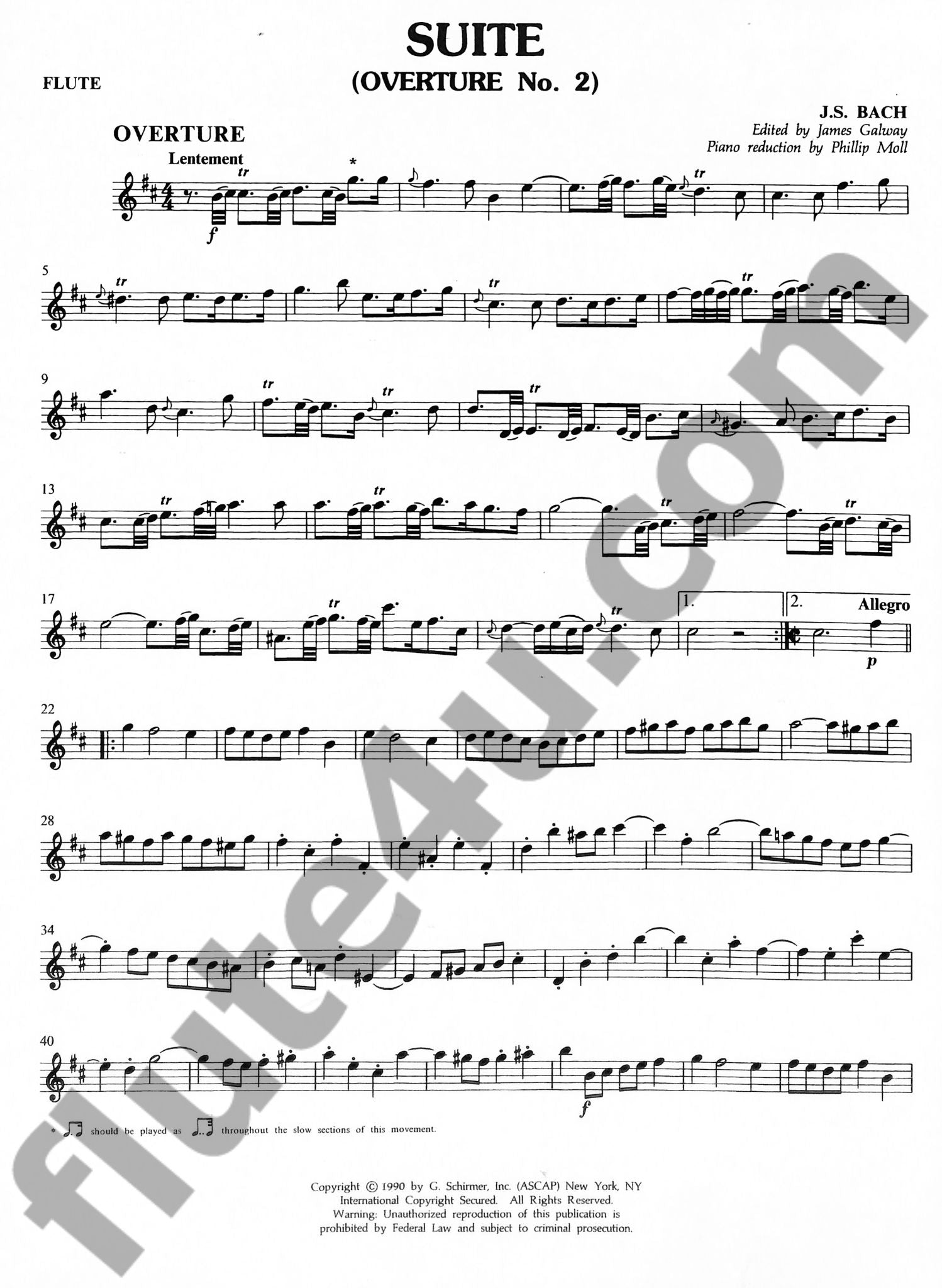 Bach, JS :: Suite in B Minor (Overture No. 2)