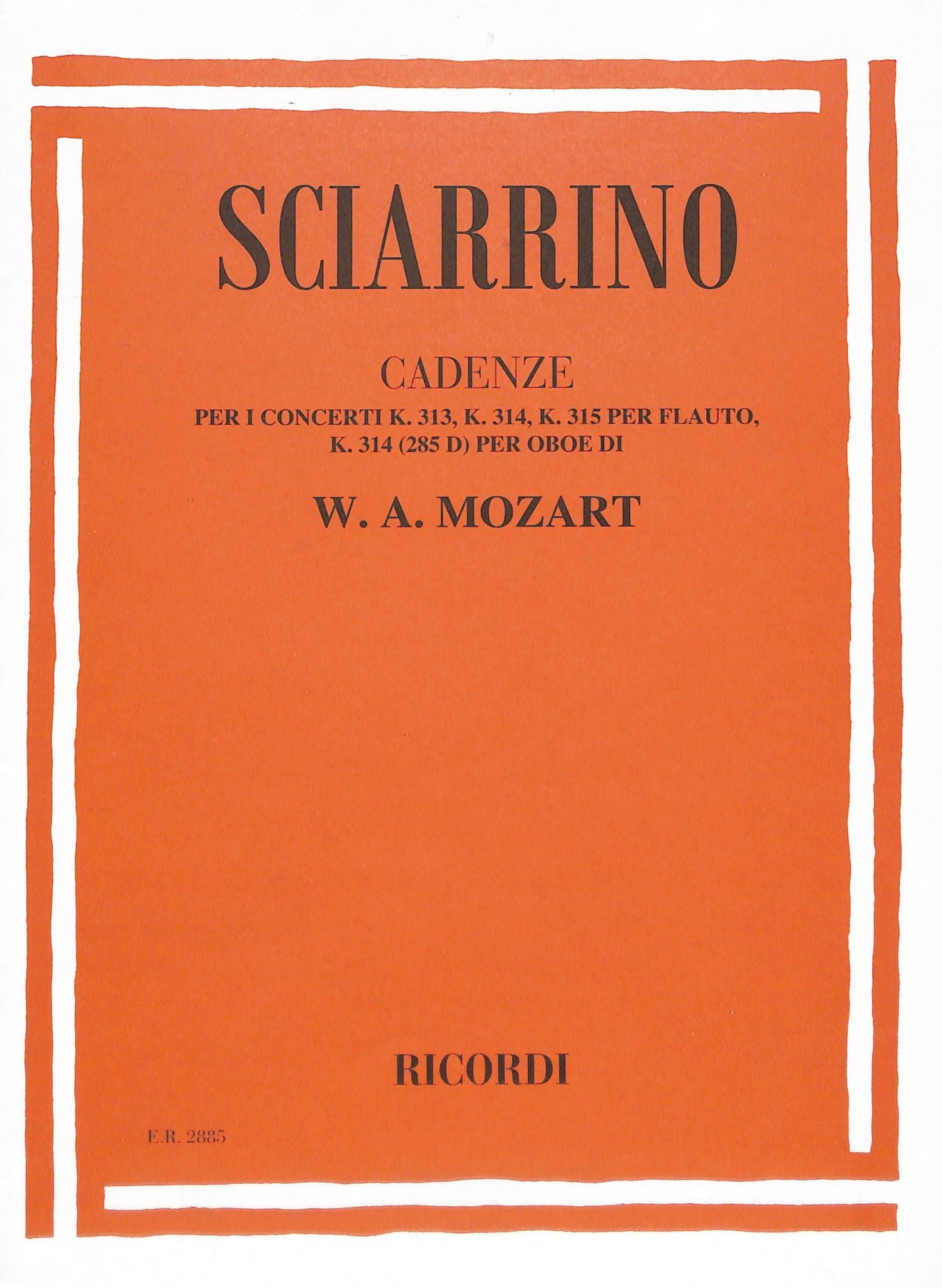 Sciarrino, S :: Cadenze [Cadenzas]