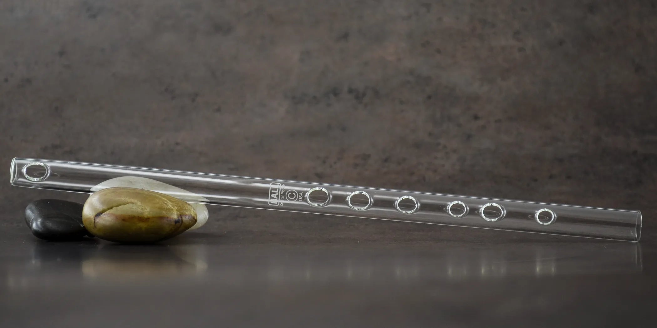 Clear Hall Crystal Flute