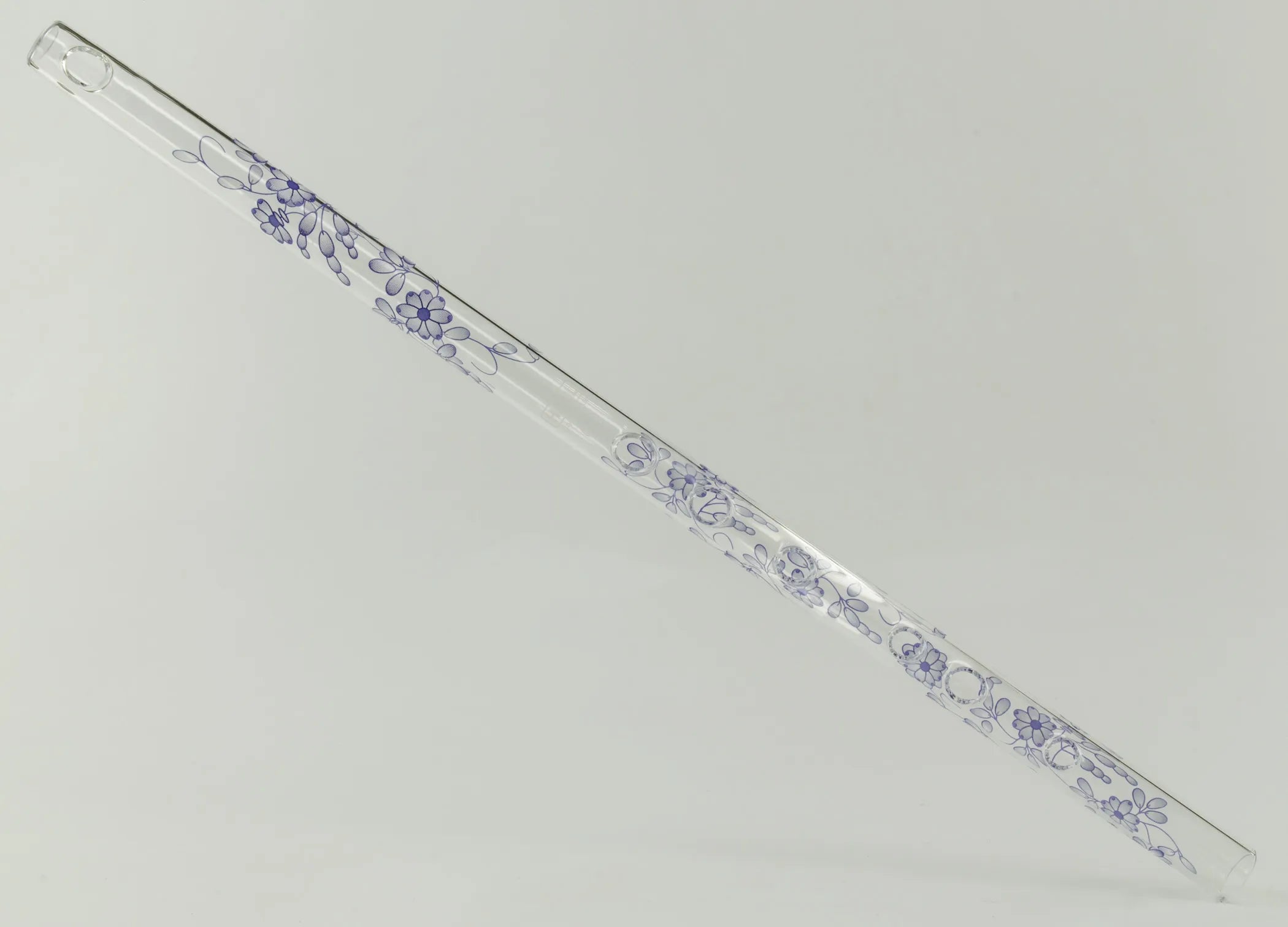 Blue Delft Hall Crystal Flute