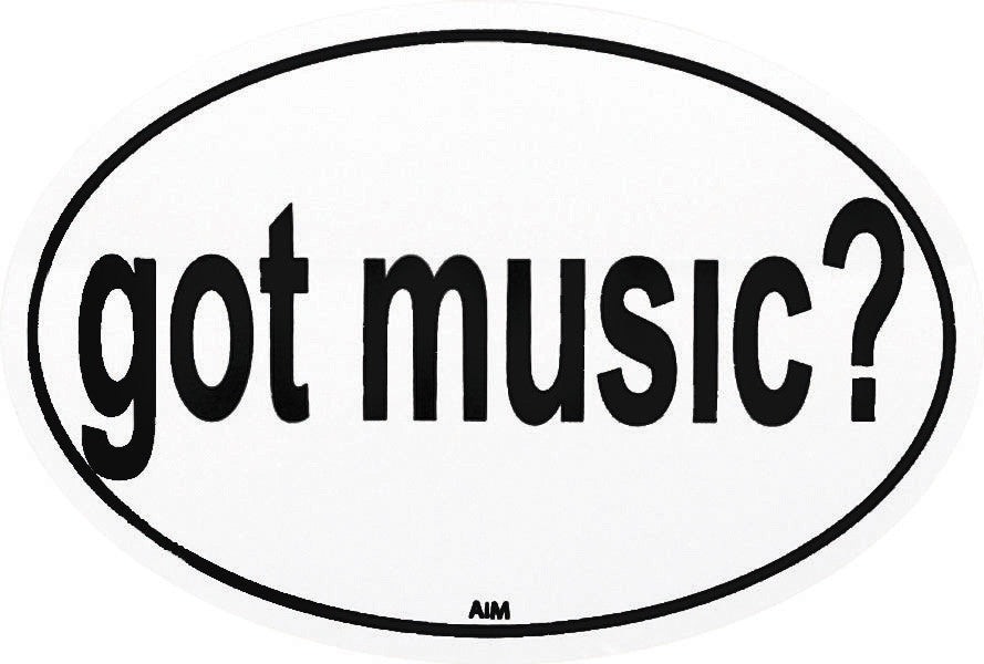 Oval Sticker - Got Music?