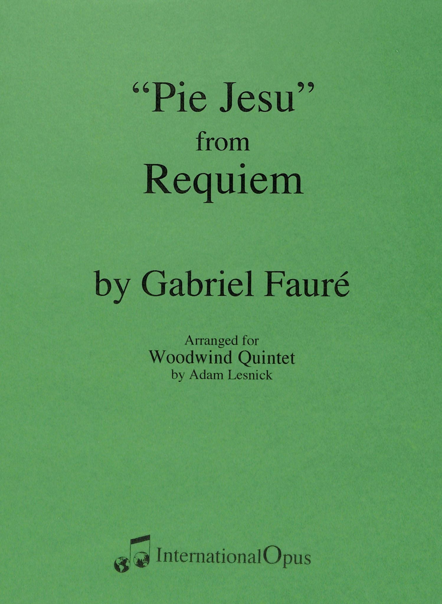 Faure, G :: Pie Jesu from Requiem