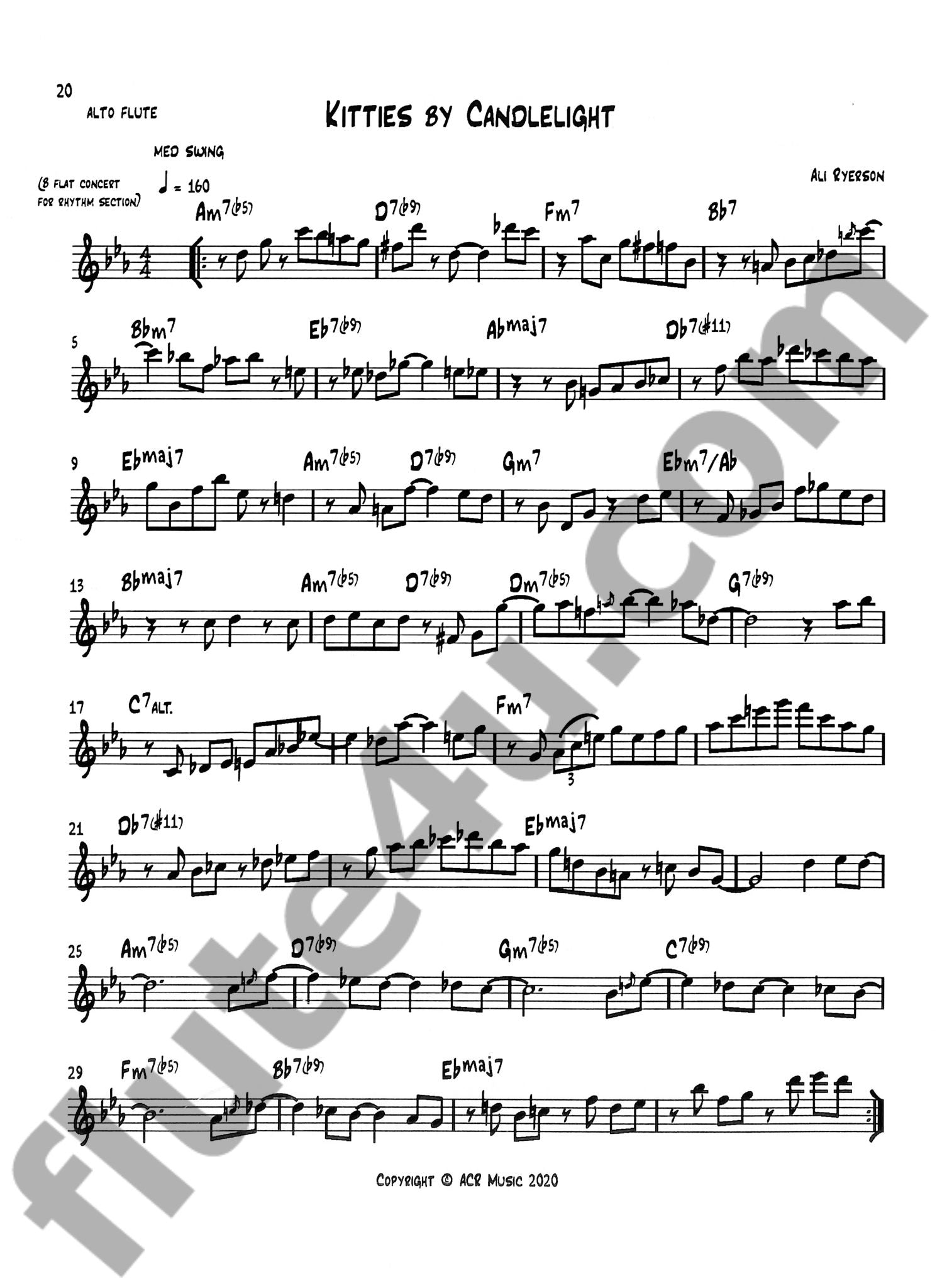 Ryerson, A :: Ali's Jazz Solos, Vol. 1 for Alto Flute