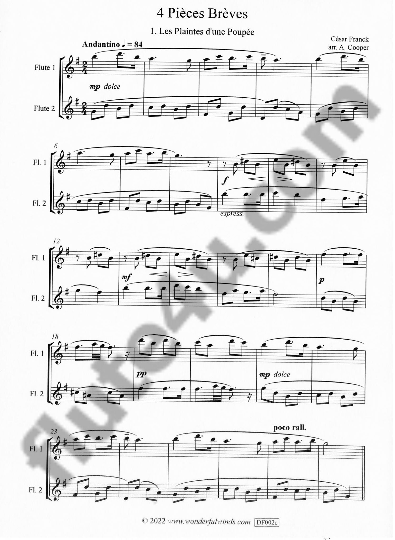 Franck, C :: 4 Pieces Breves