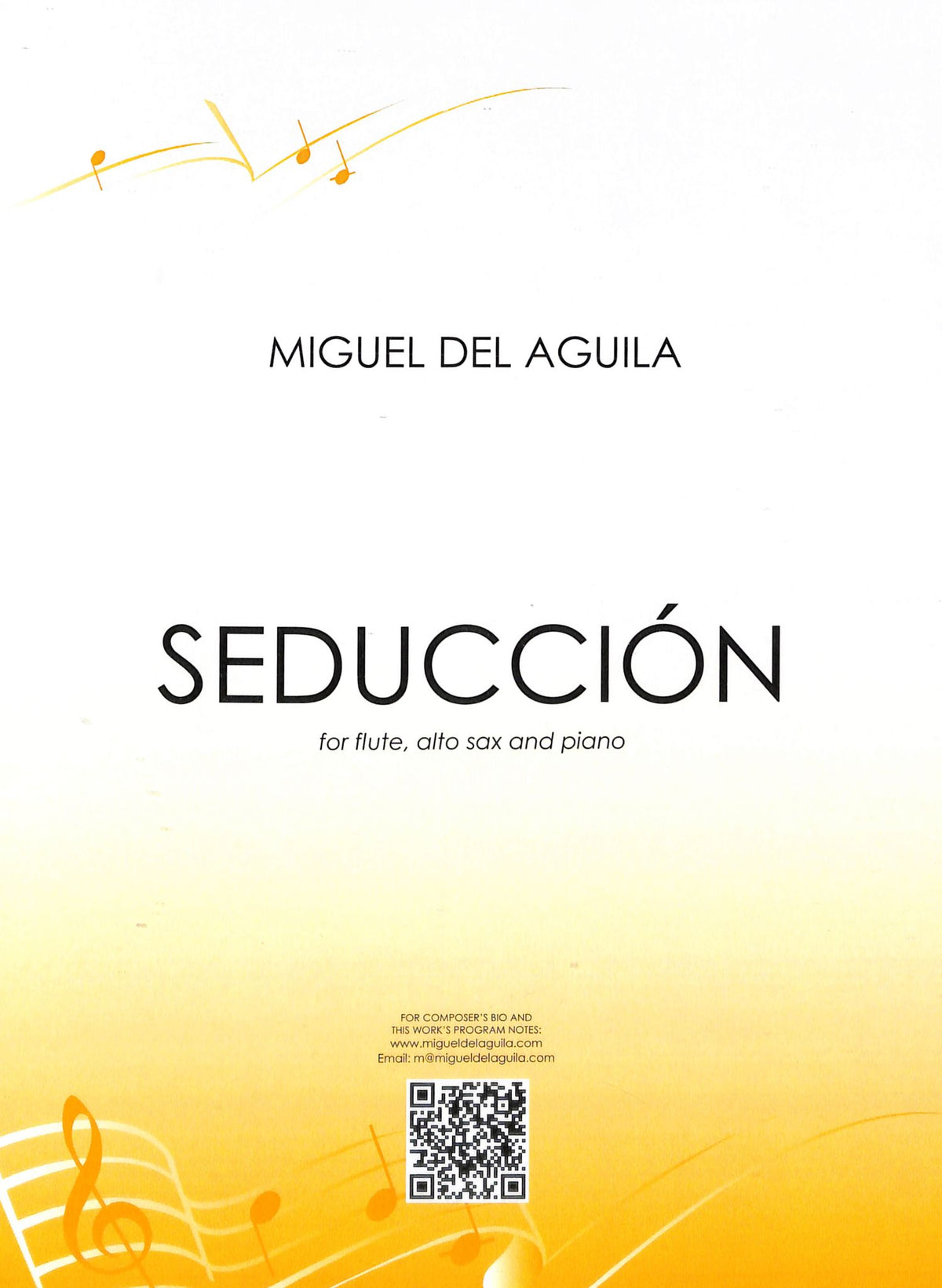del Aguila, M :: Seduccion (flute, alto sax, piano)