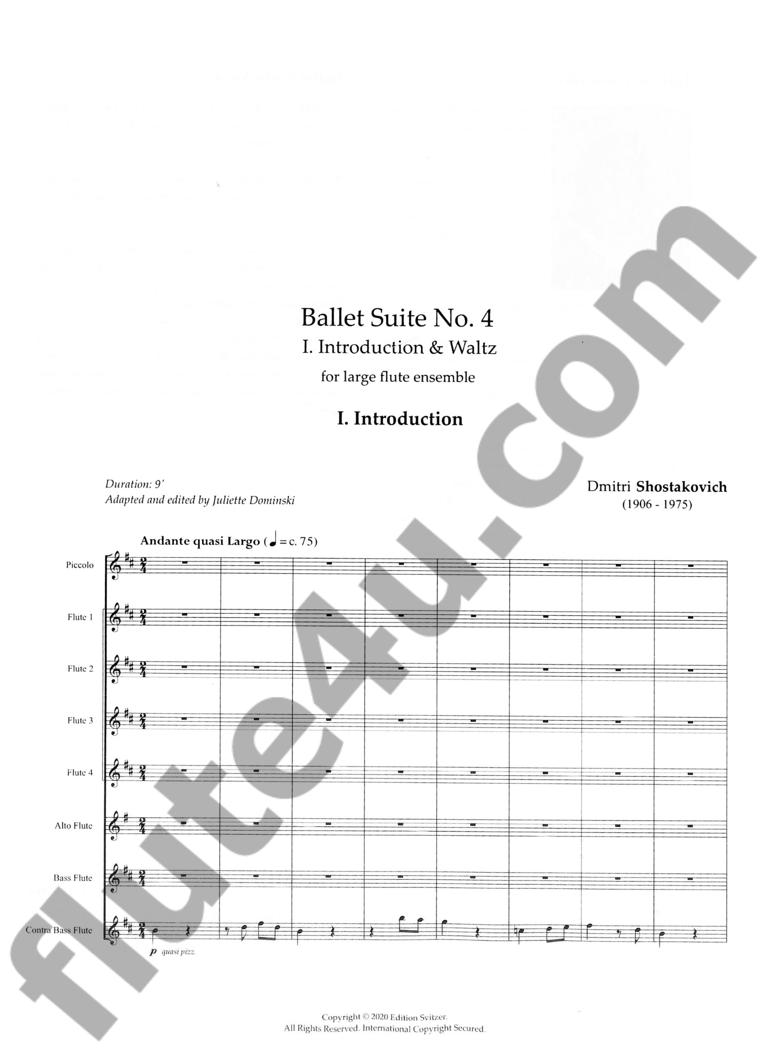 Shostakovich, D :: Ballet Suite No. 4