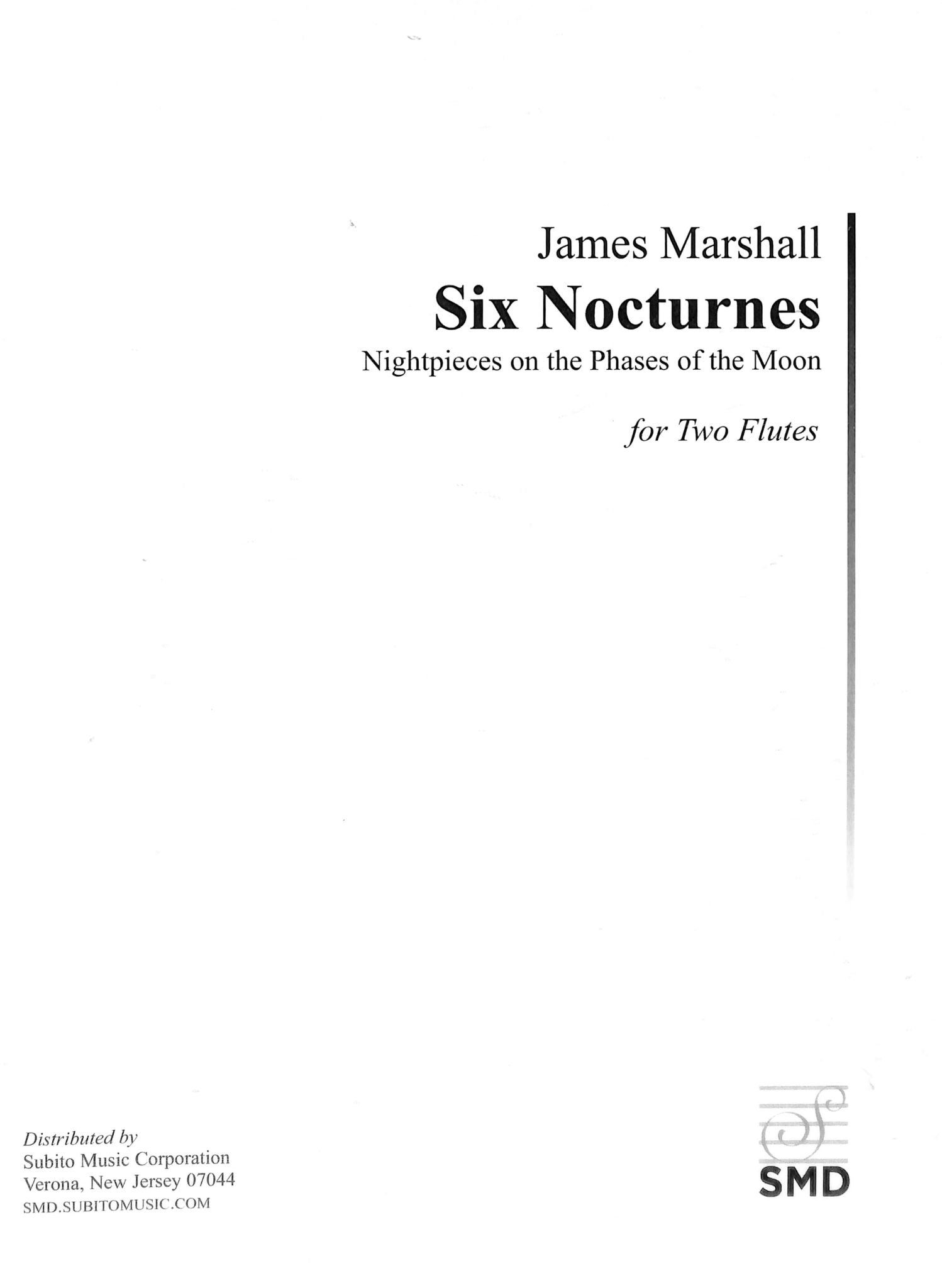 Marshall, J :: Six Nocturnes