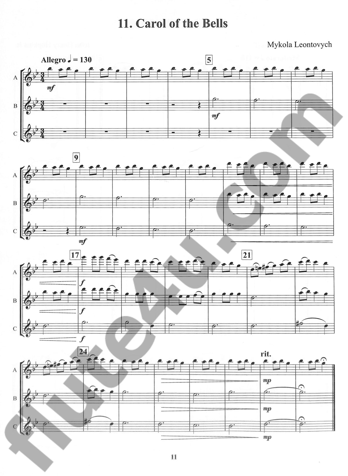 Various :: Flexible Favorites for Winds: Christmas – Flute