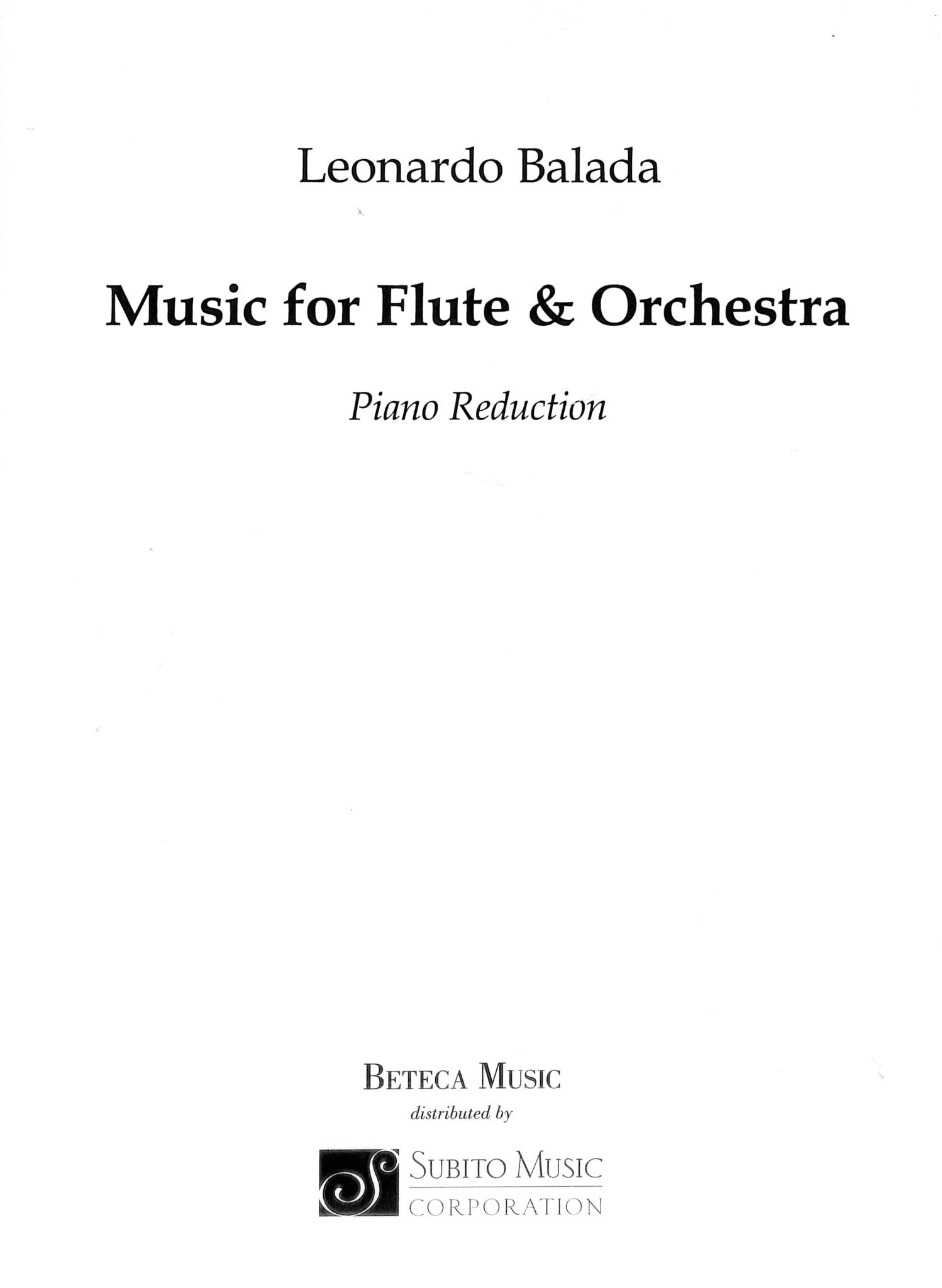 Balada, L :: Music for Flute & Orchestra [Music for Flute and Orchestra]